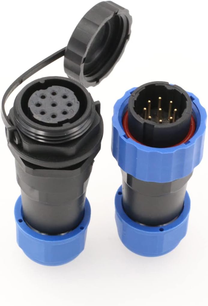 SZRMCC SD20 Waterproof Connectors 9 Pin 5A Panel Mount Circular Aviation Cable Connector Industrial Male Plug Female Socket LED Outdoor Wire Connector - Image 1
